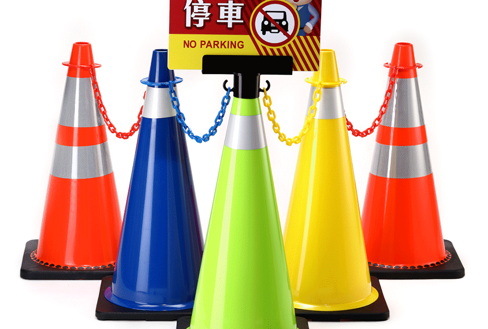 🚧 [Essential for Road Work] Safety Chains with Traffic Cones for Enhanced Construction Zone Safety! ⚠️