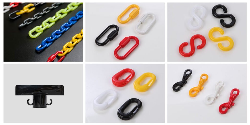 Plastic Chain, Plastic Stanchion Post, Lobby & Store Equipment, Industrial Safety, Hardware, Home & Garden, colorful chain, plastic chain link fence,plastic chain fence, chains repair link