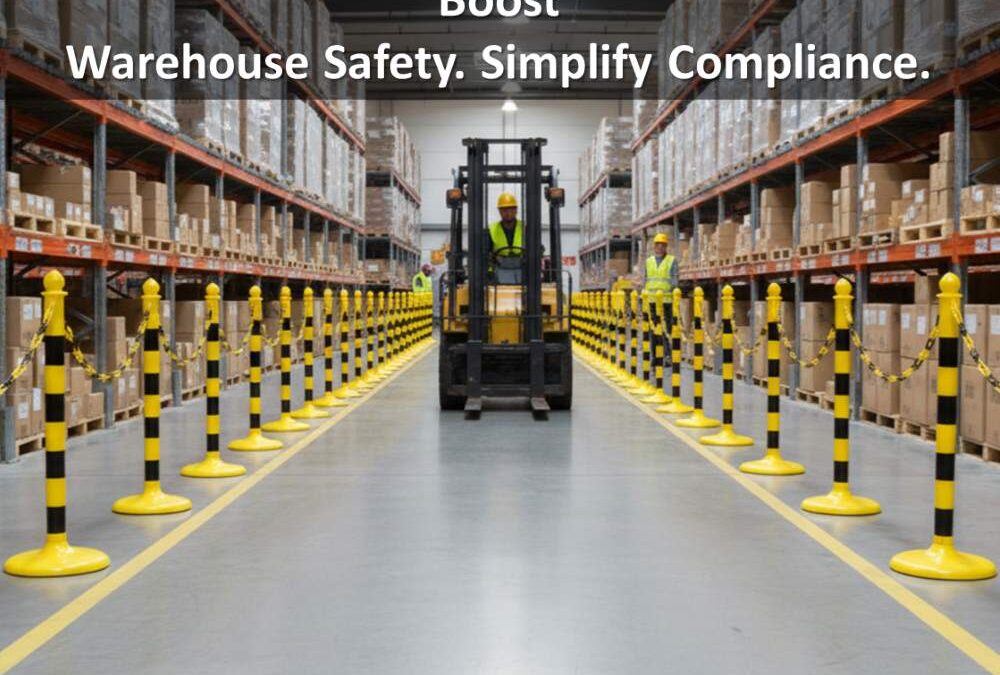 Warehouse Safety Solutions: Why Plastic Chains & Safety Stanchions Matter for Compliance and Efficiency