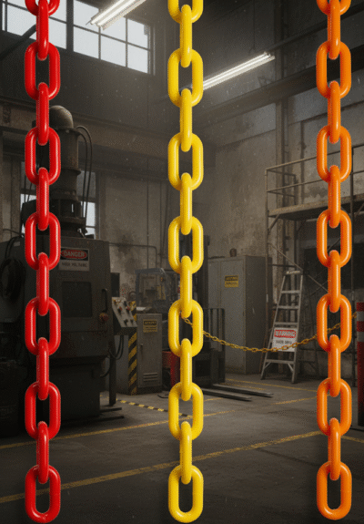 Red, Orange, and Yellow Plastic Chains: A Complete Guide to Visual Safety Applications