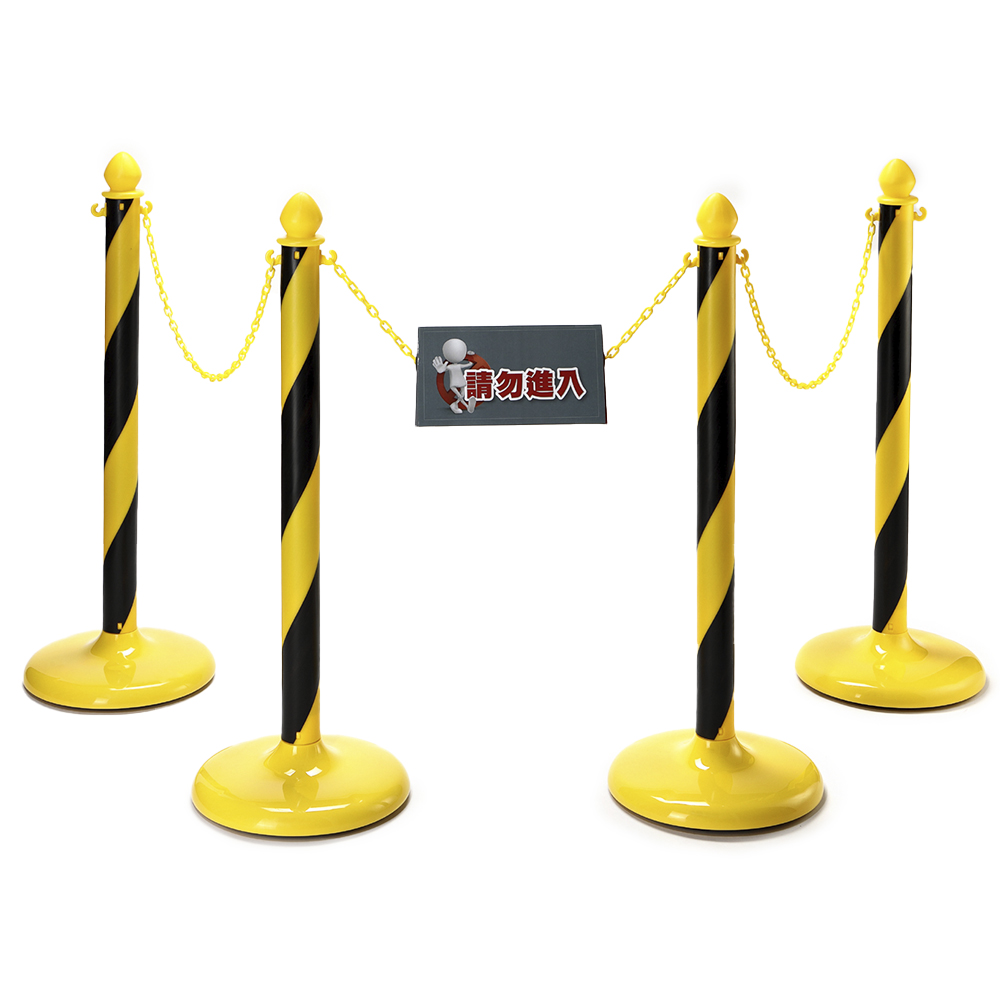 Vertical display of colorful plastic chains, showcasing diverse plastic chain link options