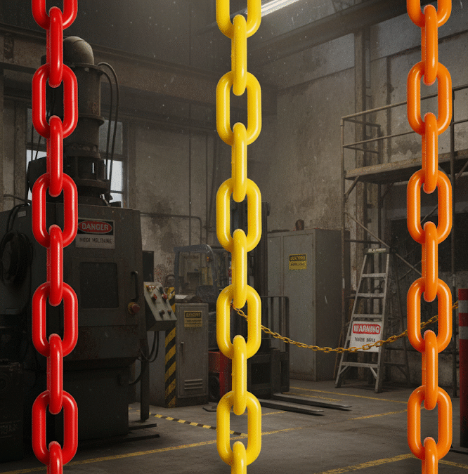 Red, Orange, and Yellow Plastic Chains: A Complete Guide to Visual Safety Applications